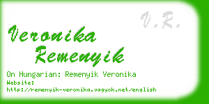 veronika remenyik business card